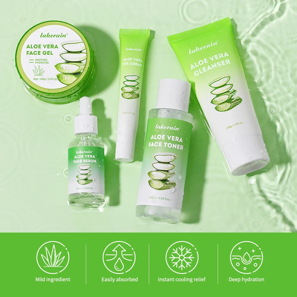 • Fast Grab Multi-skin Care Aloe Vera Skin Care Set Deep Moisturizing Deep Nourishment!