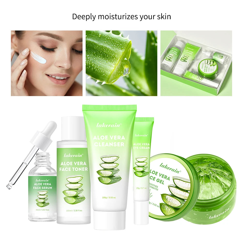 • Fast Grab Multi-skin Care Aloe Vera Skin Care Set Deep Moisturizing Deep Nourishment!