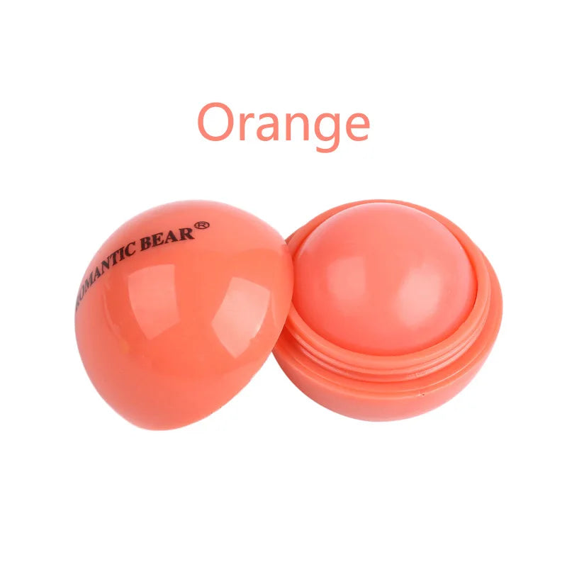 Cute Ball Shaped Lip Balm - Hydrating, Soothing, and Long-Lasting Lip Plumper with Non-Stick Cup for Preventing Frost Cracking a