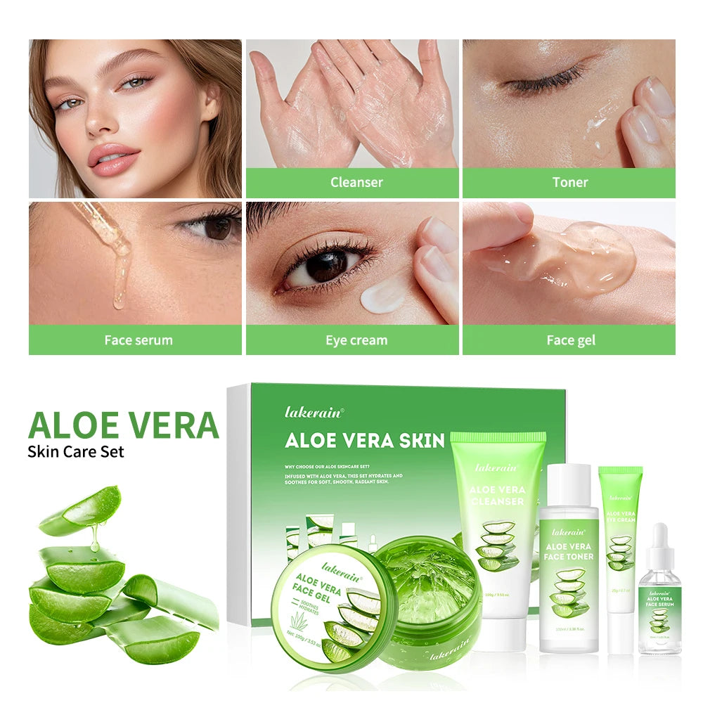 • Fast Grab Multi-skin Care Aloe Vera Skin Care Set Deep Moisturizing Deep Nourishment!