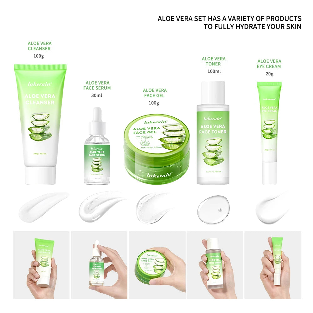 • Fast Grab Multi-skin Care Aloe Vera Skin Care Set Deep Moisturizing Deep Nourishment!